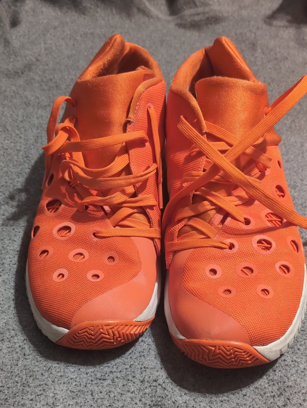 Mens Orange Athletic Sneakers